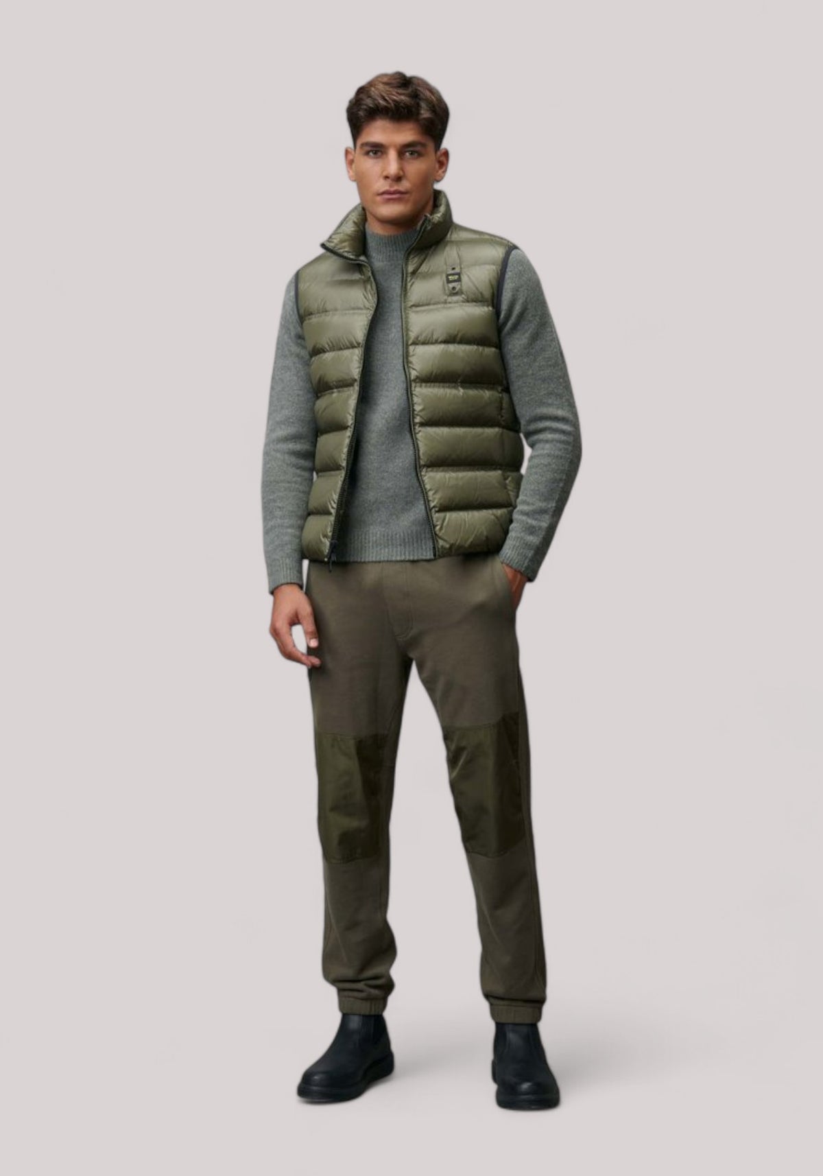 GILET UOMO IN PIUMA DUKE VERDE PIGNA