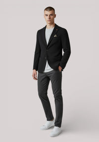 GIACCA UOMO SLIM FIT IN MISTO COTONE BLU - Linassi