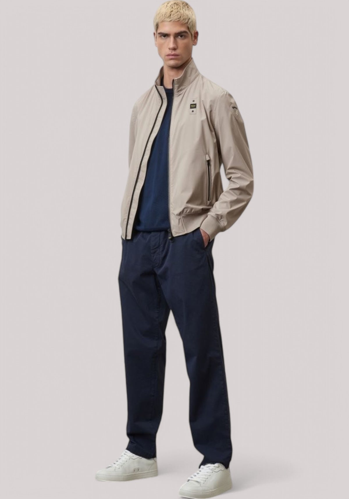 GIUBBINO UOMO SFODERATO IN NYLON BISTRETCH ANSON BEIGE