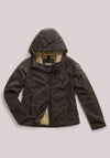 GIUBBINO DONNA IN ECO PELLICCIA ERIE NERO OLIVA