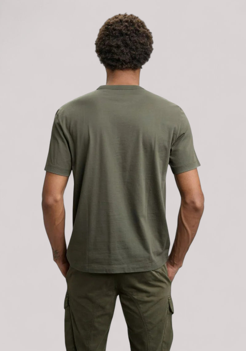 T-SHIRT UOMO FLOCK DOWNEY VERDE BOSCO - Linassi