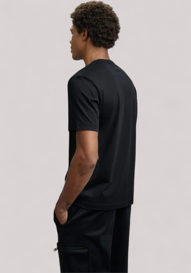 T-SHIRT UOMO FLOCK DOWNEY NERO - Linassi