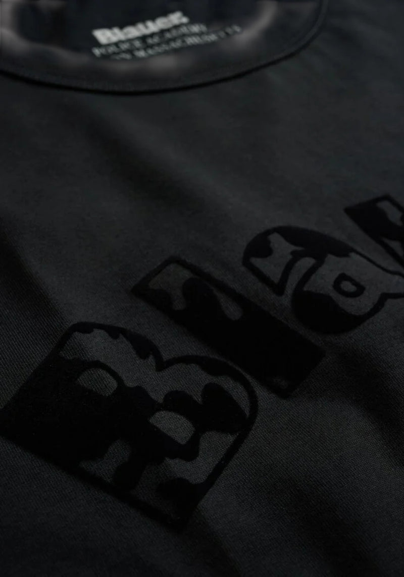 T-SHIRT UOMO FLOCK DOWNEY NERO - Linassi