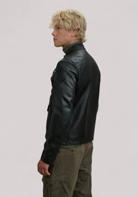GIUBBINO UOMO IN PELLE NERO
