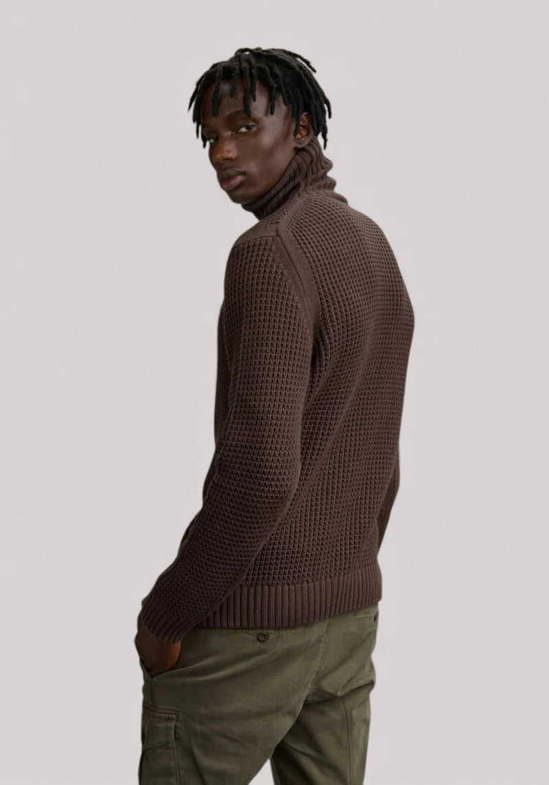 MAGLIA UOMO TROTTER NERO OLIVA