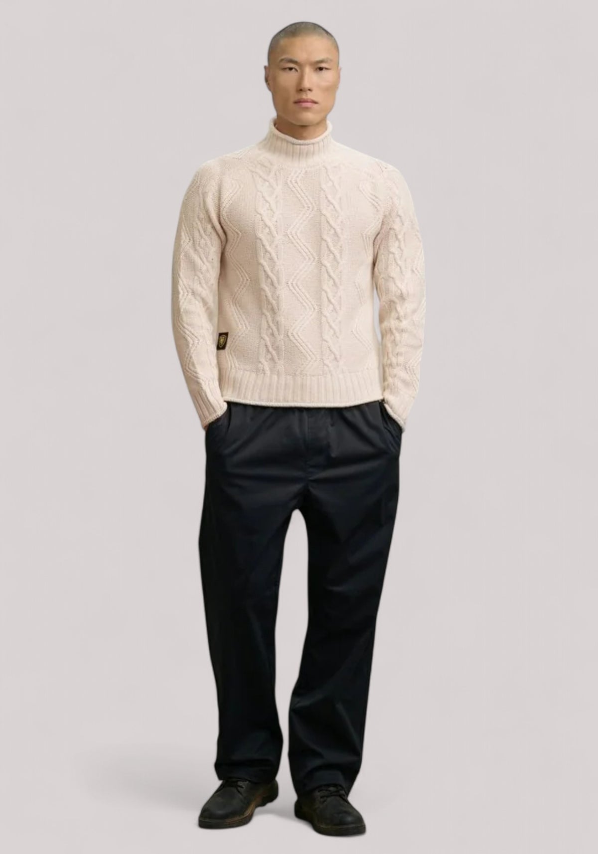 MAGLIA UOMO A TRECCE MENDELL LUPO ARTICO