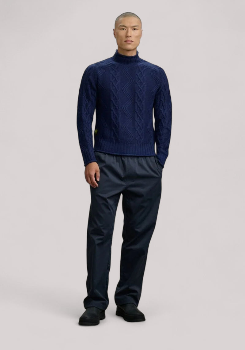 MAGLIA UOMO A TRECCE MENDELL BLU ZAFFIRO