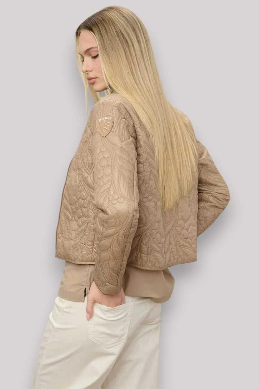 GIUBBINO DONNA MARIPOSA BEIGE NATURALE - Linassi