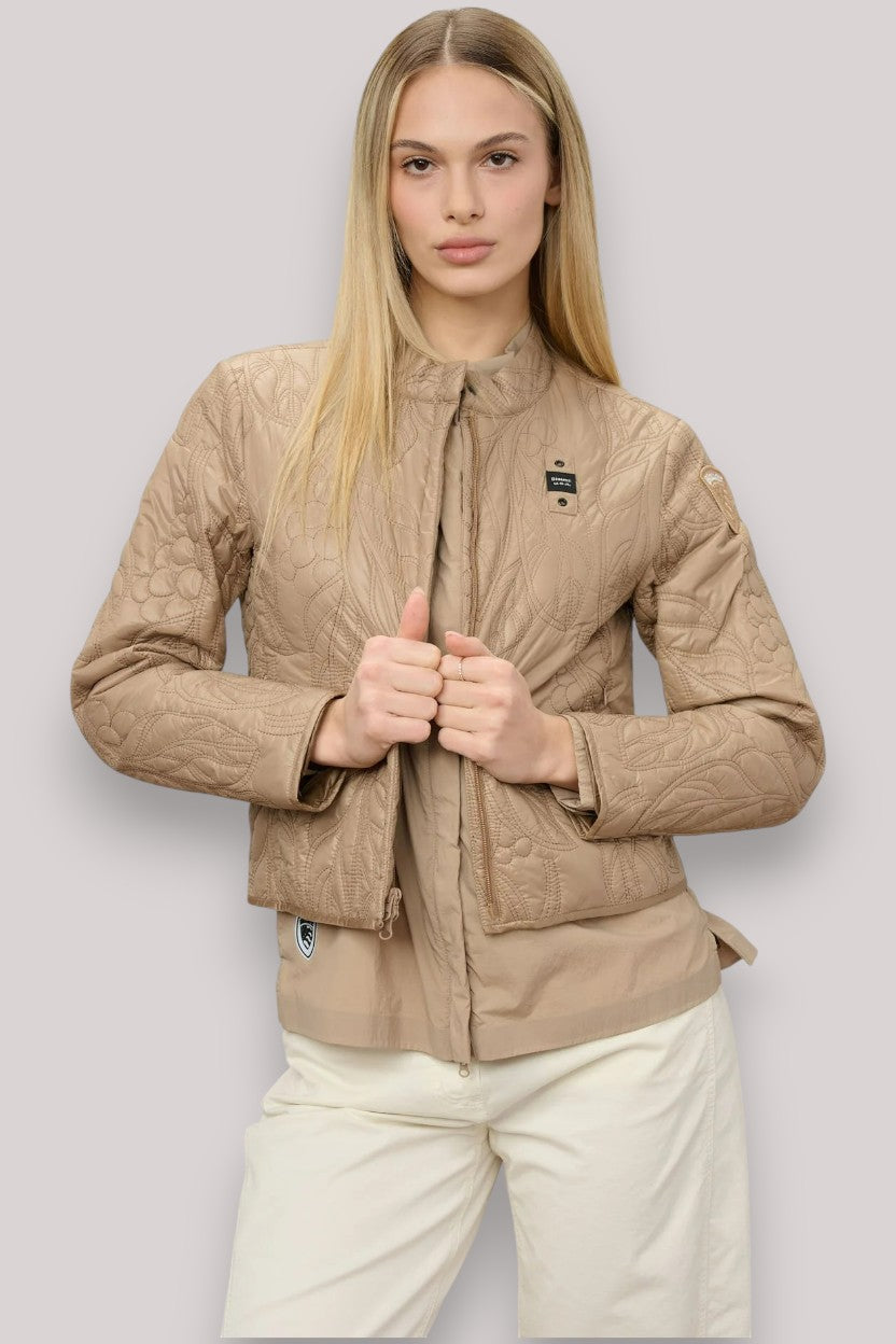 GIUBBINO DONNA MARIPOSA BEIGE NATURALE - Linassi