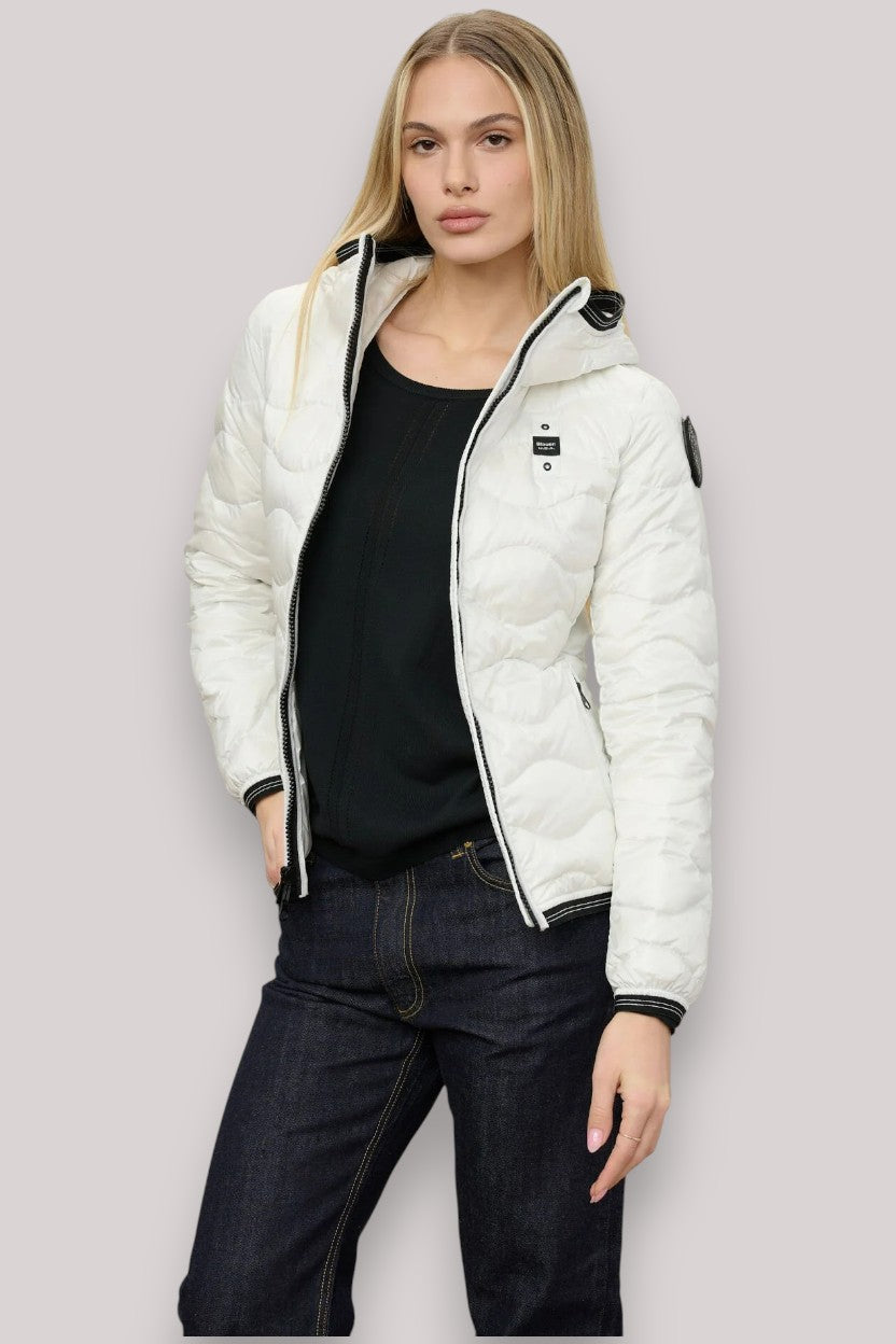 GIUBBINO DONNA CAMELIA BIANCO NEVE - Linassi