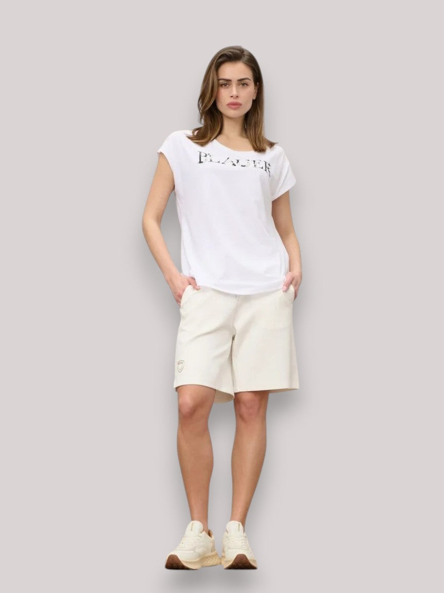 T-SHIRT DONNA MOHAWK BIANCO OTTICO - Linassi
