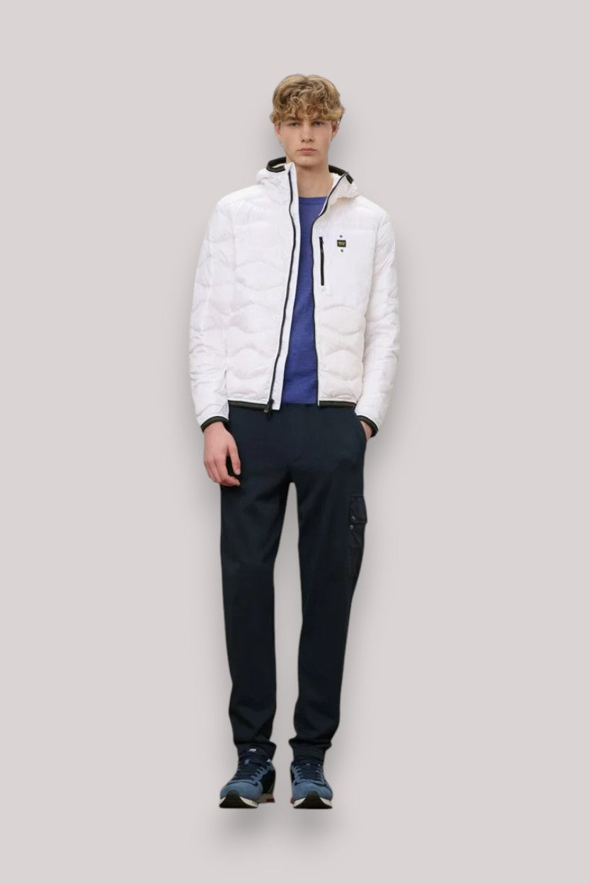 GIUBBINO UOMO WAVE BIANCO OTTICO - Linassi