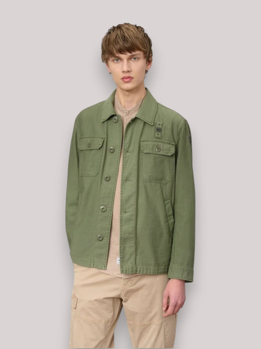 GIUBBINO UOMO GOODALE DYEDVERDE OLIVA - Linassi