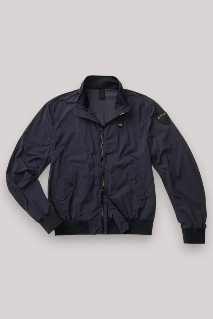 GIUBBINO UOMO IN COTONE BLU - Linassi