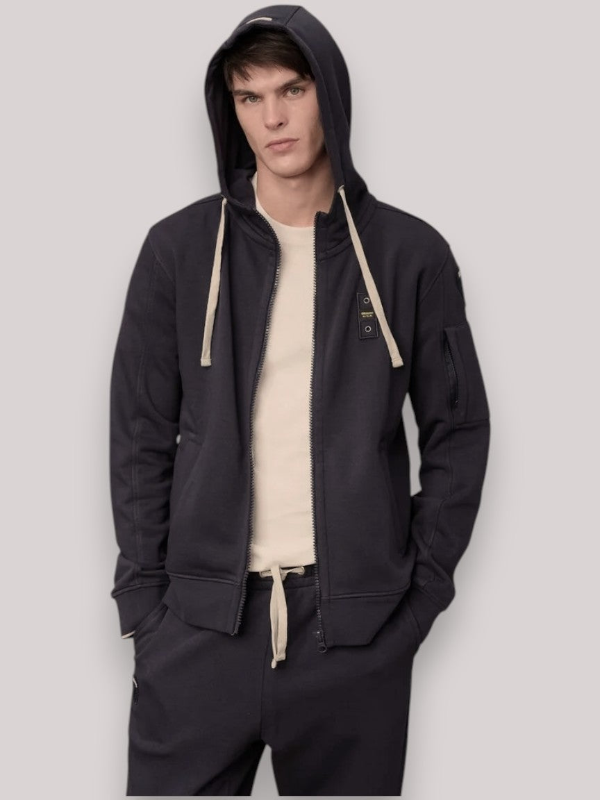 FELPA UOMO CARDINTON NERO - Linassi