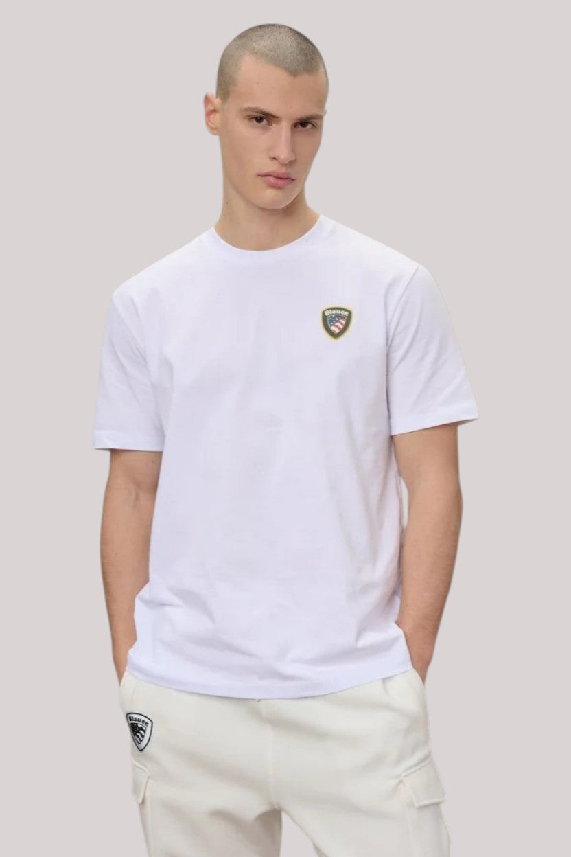 T-SHIRT UOMO FAXON BIANCO OTTICO - Linassi