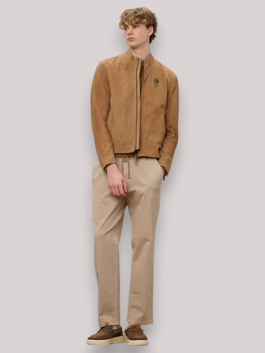 GIUBBINO UOMO SUEDE CYPHERLIS CAFFELATTE - Linassi