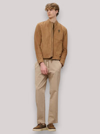 GIUBBINO UOMO SUEDE CYPHERLIS CAFFELATTE - Linassi