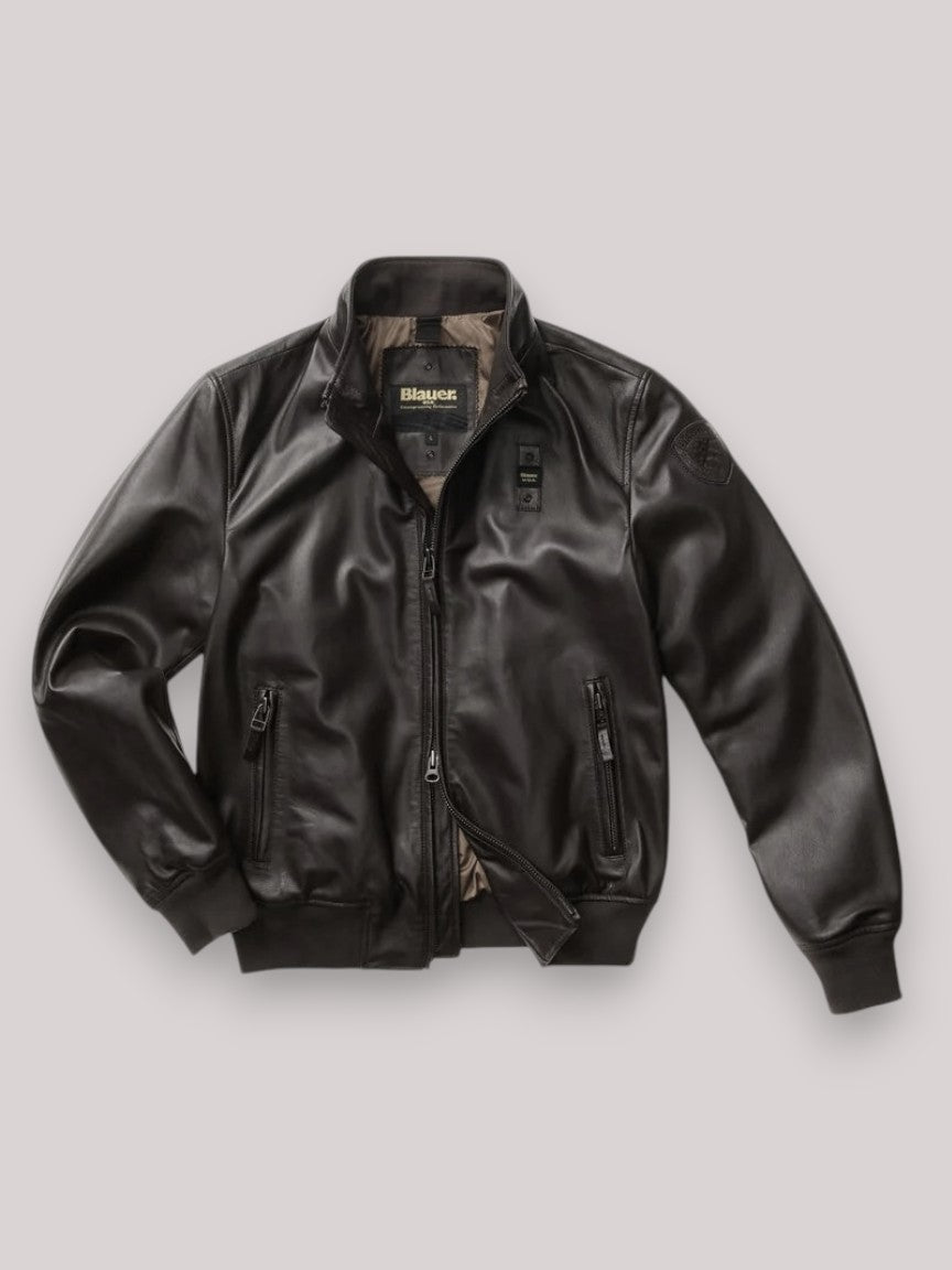 GIUBBINO UOMO IN PELLE CONISTON NERO - Linassi