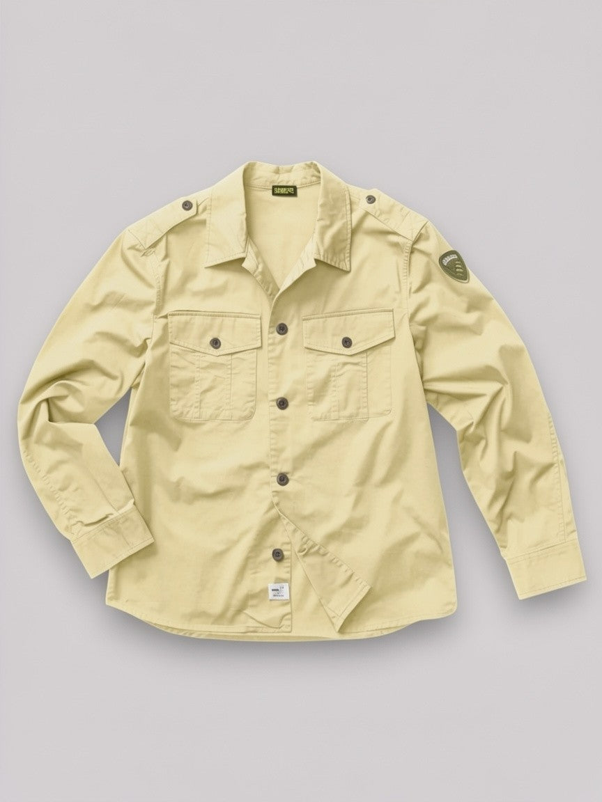 OVERSHIRT UOMO LANGLEY BEIGE NATURALE - Linassi