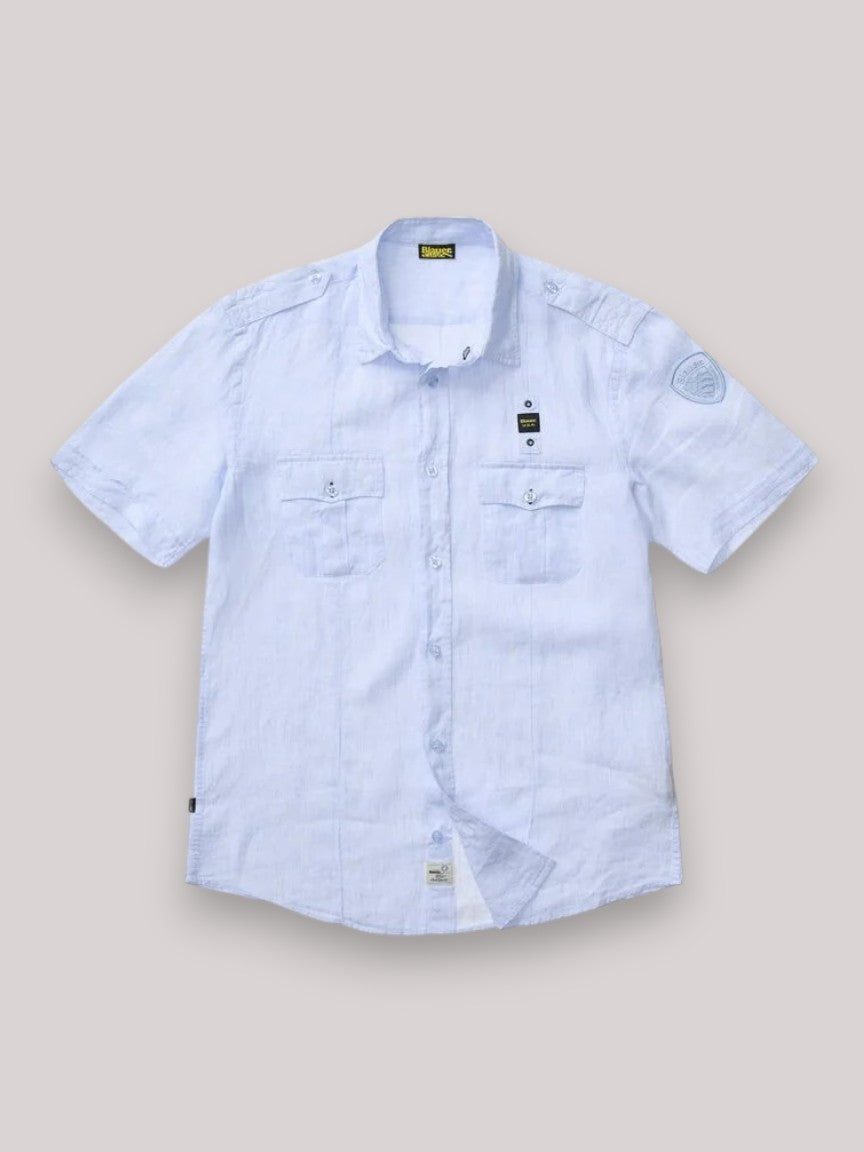 CAMICIA UOMO BENSON LIGHT BLUE - Linassi