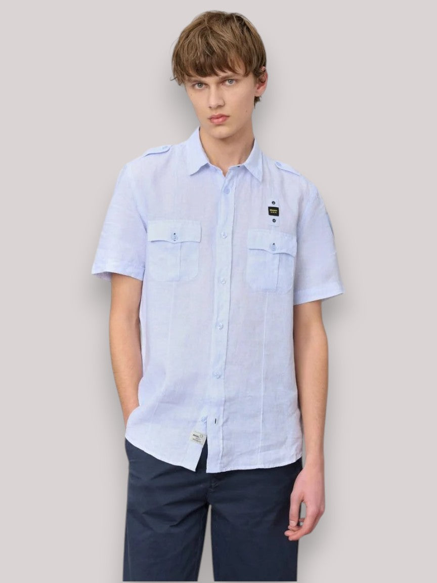 CAMICIA UOMO BENSON LIGHT BLUE - Linassi