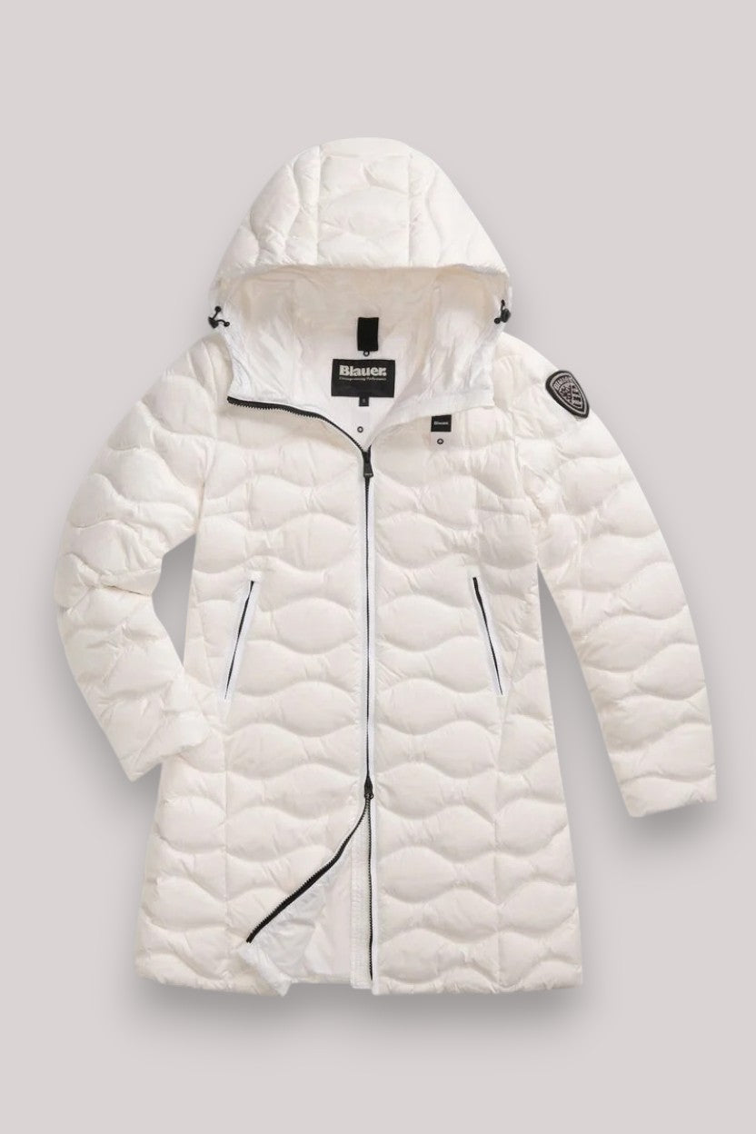 GIACCONE DONNA LYNE BIANCO OTTICO