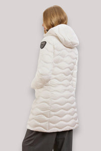 GIACCONE DONNA LYNE BIANCO OTTICO