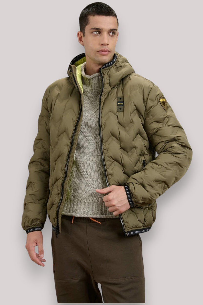 GIUBBINO UOMO PIERY OLIVA SCURO - Linassi