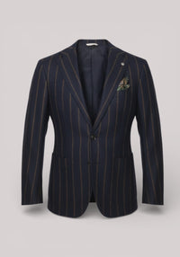 GIACCA UOMO SLIM FIT IN LANA BLU - 2732G2728 193631 - Linassi