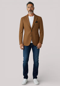 GIACCA UOMO SLIM FIT IN LANA CAMMELLO- 2932G2728TW 203507 - Linassi