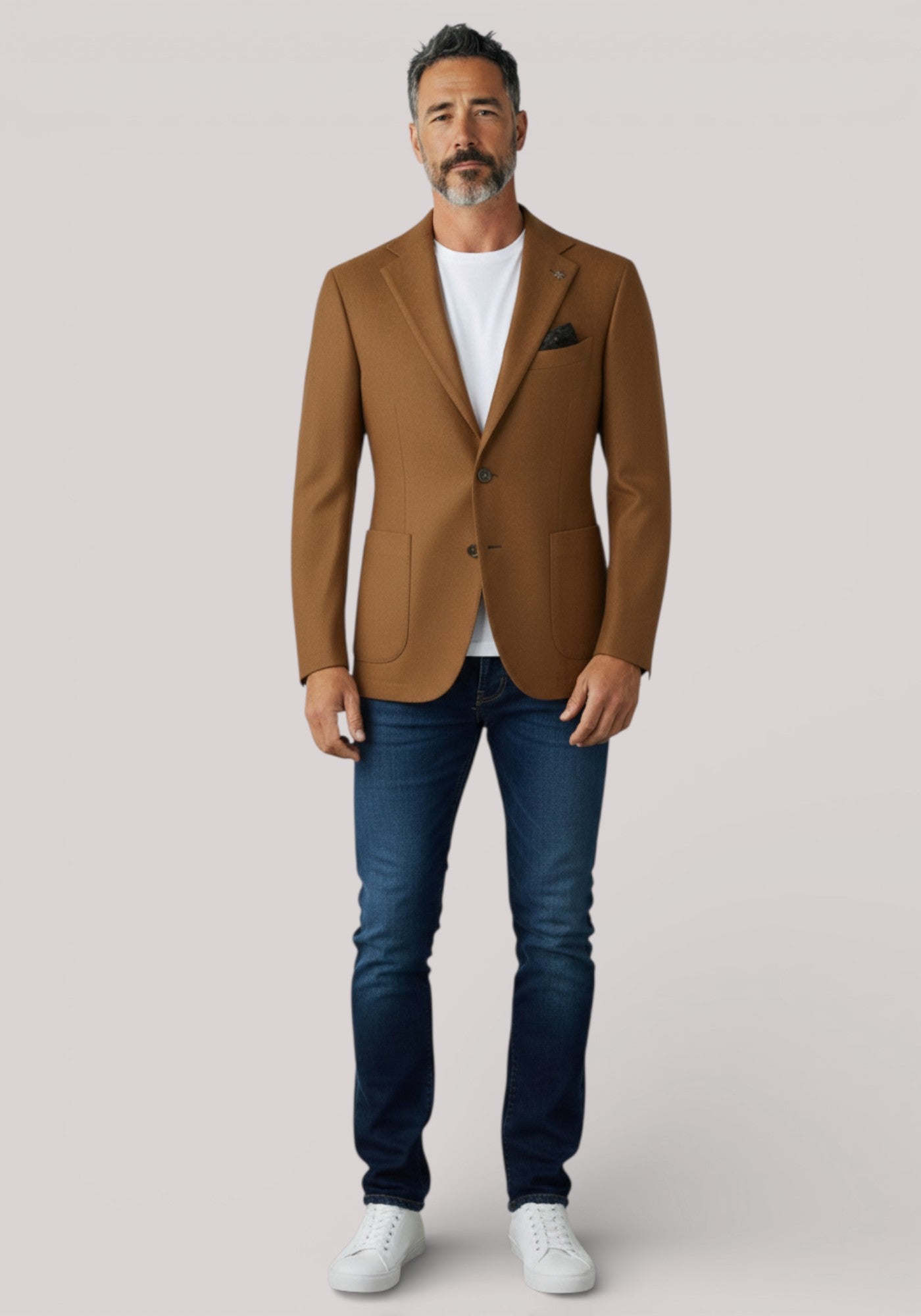GIACCA UOMO SLIM FIT IN LANA CAMMELLO- 2932G2728TW 203507 - Linassi
