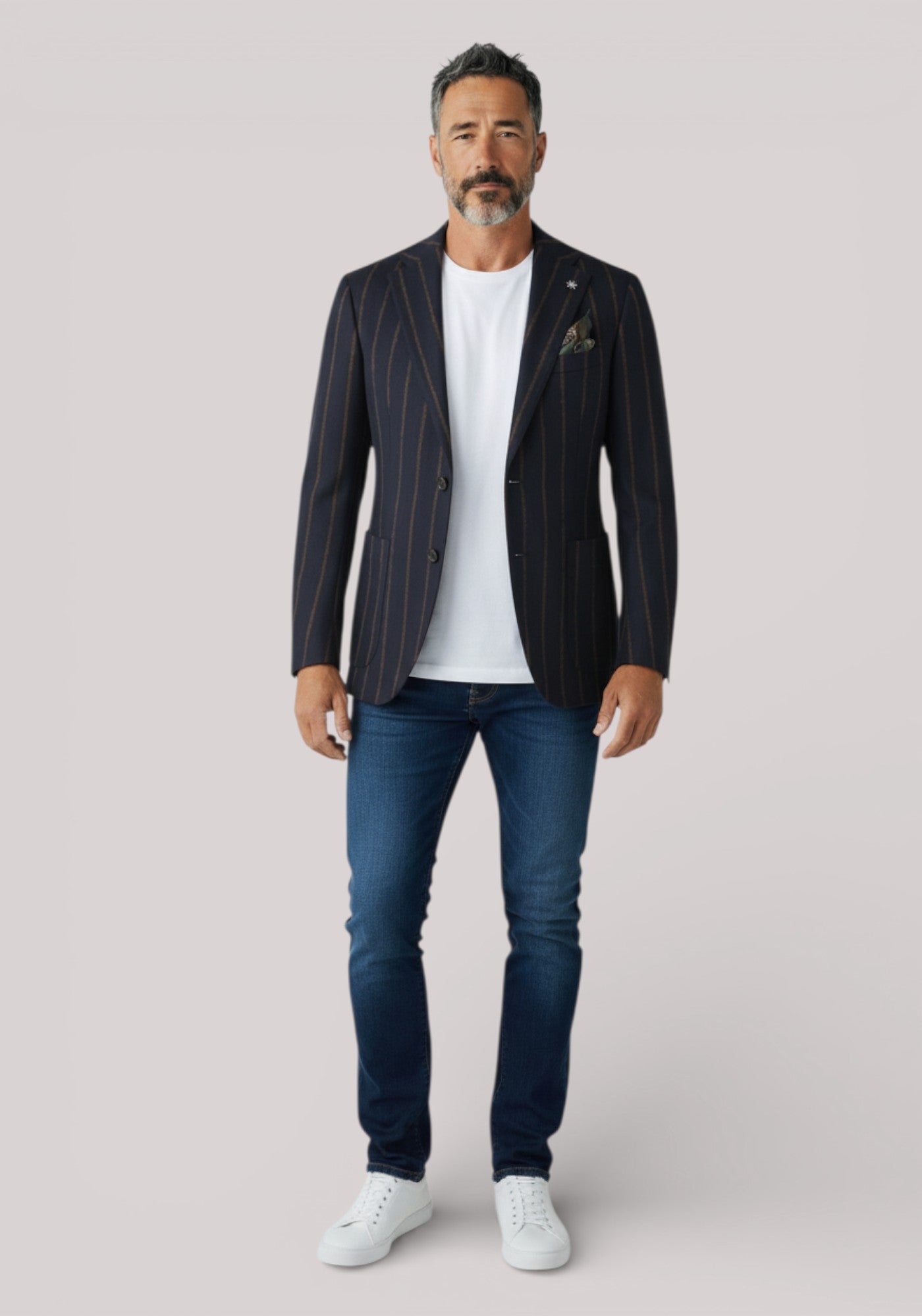 GIACCA UOMO SLIM FIT IN LANA BLU - 2732G2728 193631 - Linassi