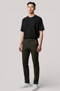 PANTALONE UOMO SLIM FIT IN JERSEY STRETCH NERO - Linassi