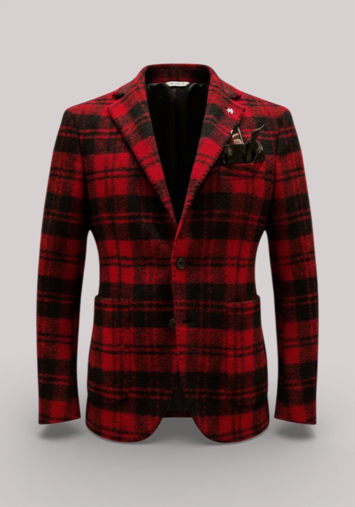 GIACCA UOMO SLIMFIT TARTAN ROSSO - 3132G2728M1 203699 18 - Linassi