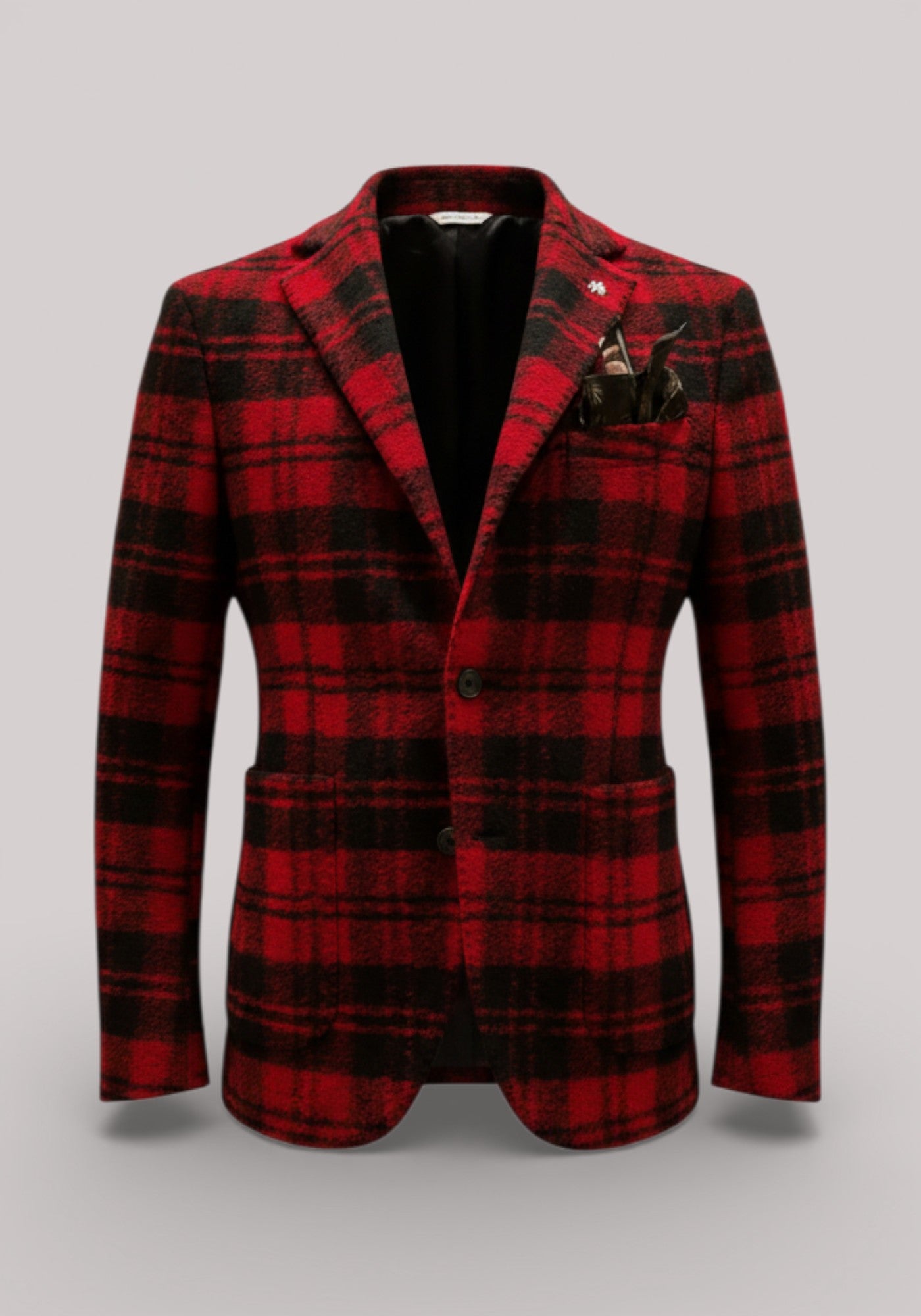 GIACCA UOMO SLIMFIT TARTAN ROSSO - 3132G2728M1 203699 18 - Linassi