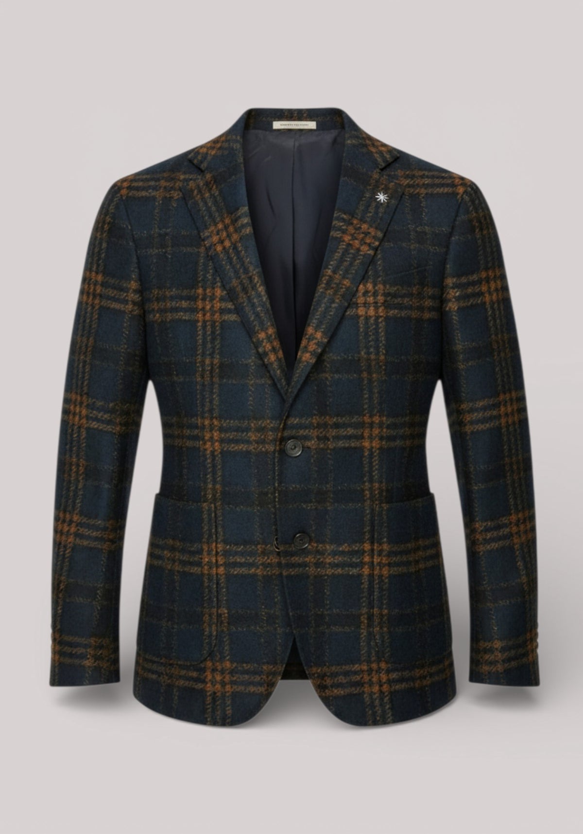 GIACCA UOMO SLIMFIT TARTAN BLU - 3132G2728M1 203704 88 - Linassi