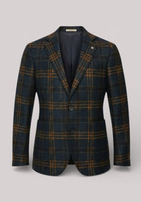 GIACCA UOMO SLIMFIT TARTAN BLU - 3132G2728M1 203704 88 - Linassi