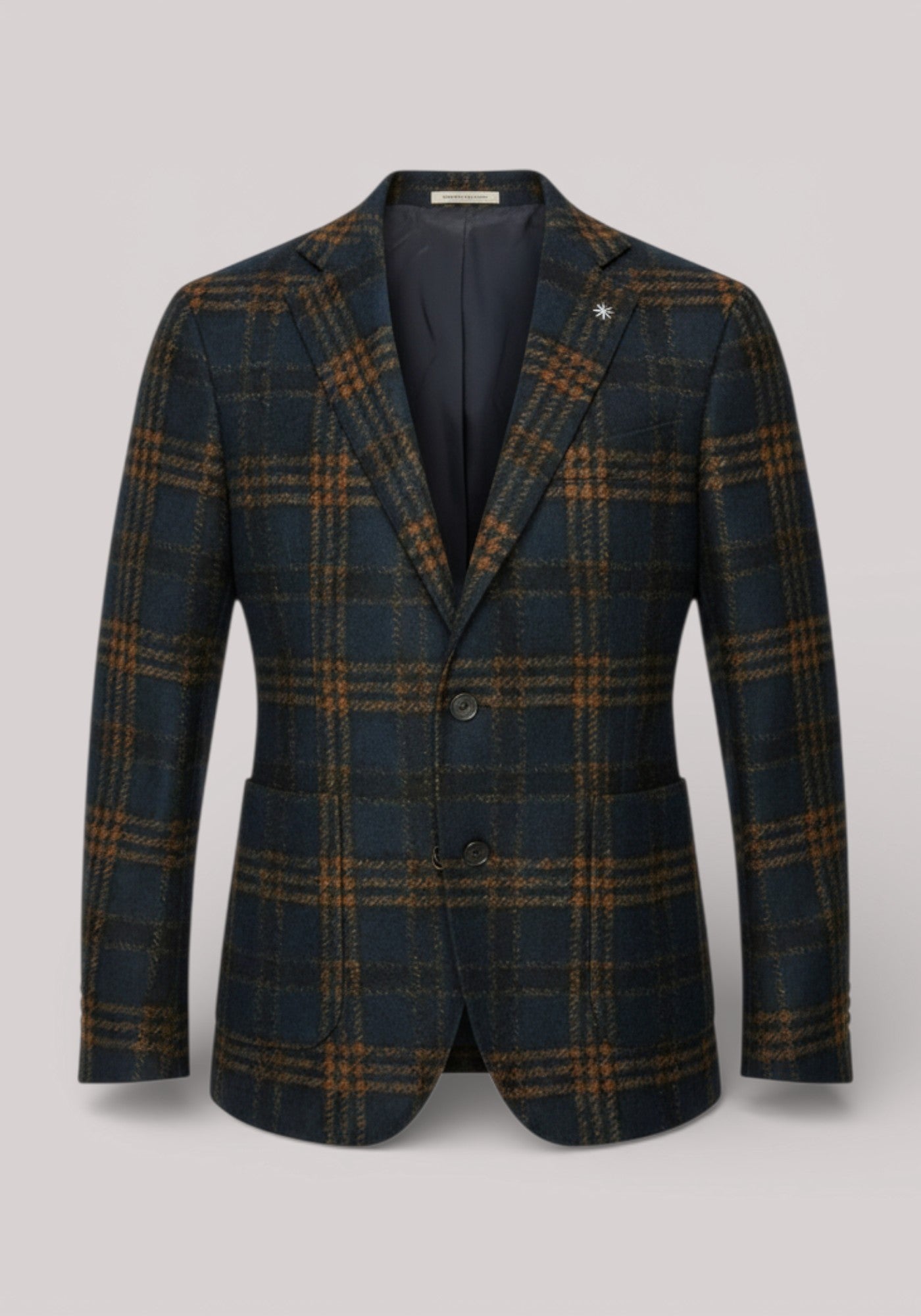 GIACCA UOMO SLIMFIT TARTAN BLU - 3132G2728M1 203704 88 - Linassi