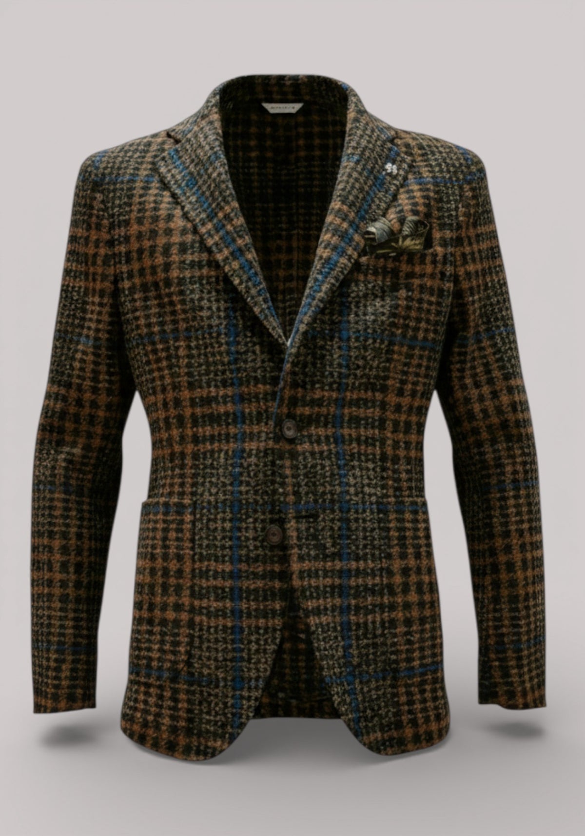 GIACCA UOMO SLIMFIT TARTAN MARRONE - 3132G2728M1 203703 28 - Linassi