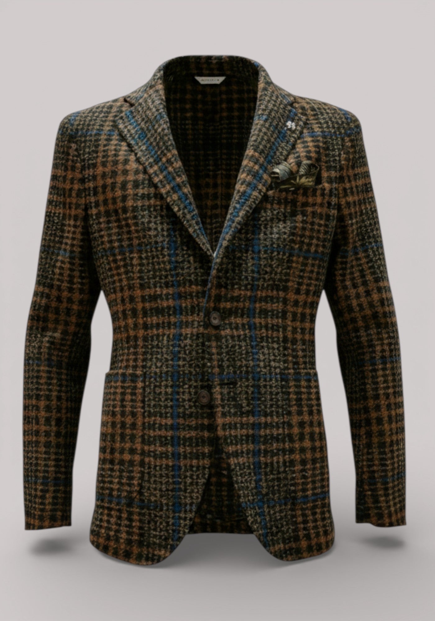 GIACCA UOMO SLIMFIT TARTAN MARRONE - 3132G2728M1 203703 28 - Linassi