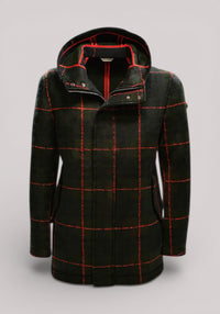 CAPPOTTO UOMO IN MISTO LANA TARTAN VERDE - 3132H83171 203742 40 - Linassi