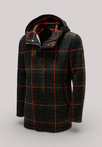 CAPPOTTO UOMO IN MISTO LANA TARTAN VERDE - 3132H83171 203742 40 - Linassi