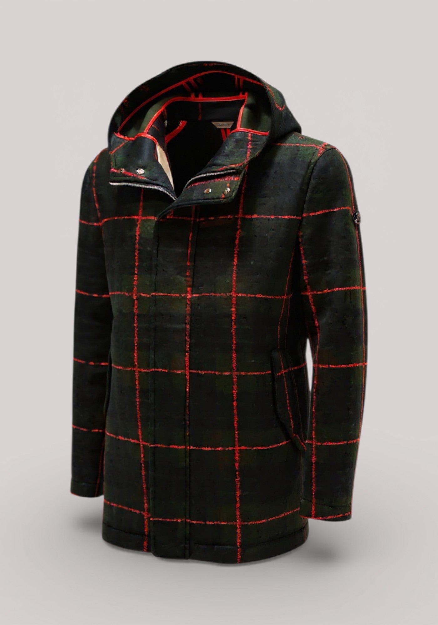 CAPPOTTO UOMO IN MISTO LANA TARTAN VERDE - 3132H83171 203742 40 - Linassi