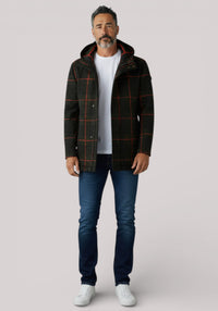 CAPPOTTO UOMO IN MISTO LANA TARTAN VERDE - 3132H83171 203742 40 - Linassi