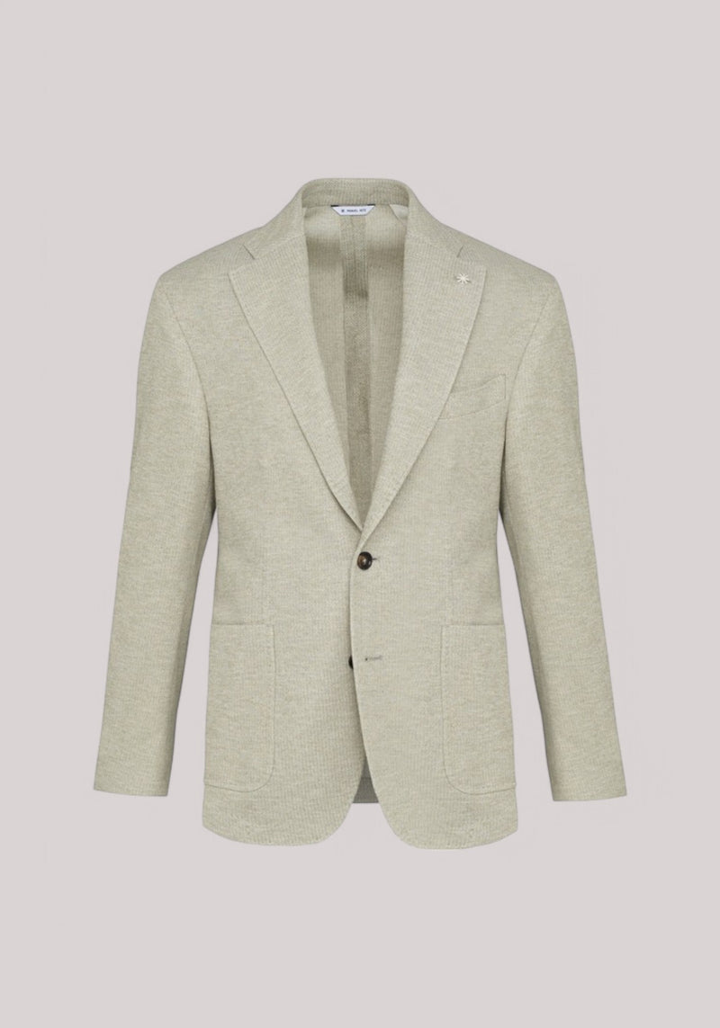 GIACCA UOMO SFODERATA MISTO COTONE PANNA - Linassi