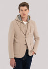 GIACCA UOMO NEOPRENE CAPPUCCIO BEIGE