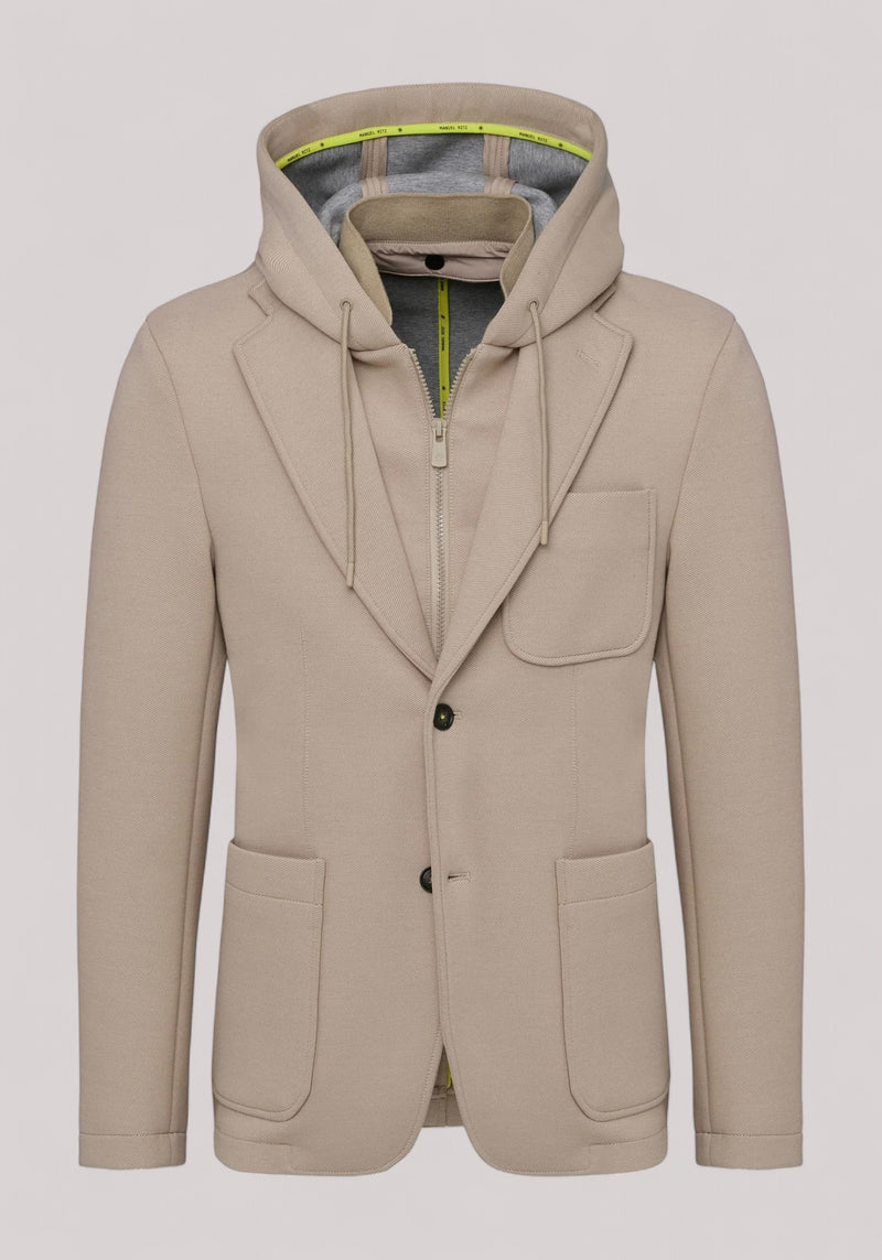 GIACCA UOMO NEOPRENE CAPPUCCIO BEIGE