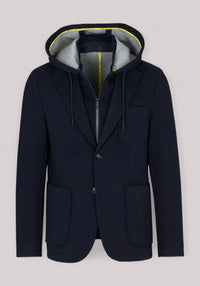 GIACCA UOMO NEOPRENE CAPUCCIO  BLU