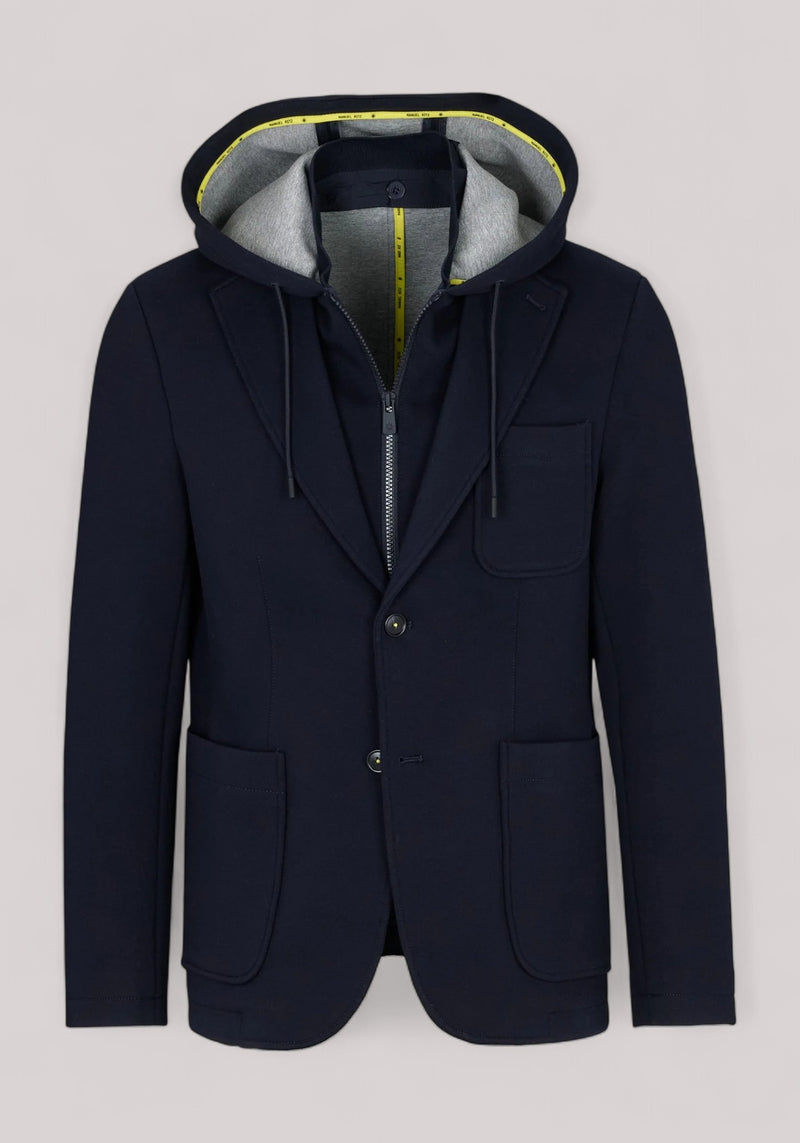 GIACCA UOMO NEOPRENE CAPUCCIO  BLU